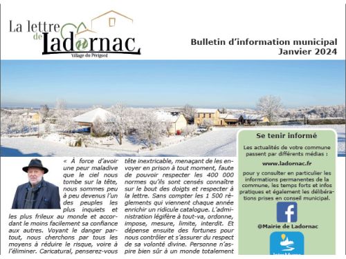 La lettre de Ladornac - Janvier 2024