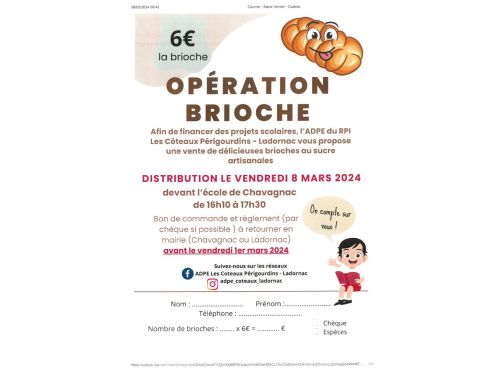 OPERATION BRIOCHE
