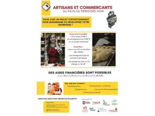 Artisans et Commerçants - Des aides financières sont possibles.